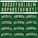 Custom Name and Number Authentic Baseball Jersey - Personalized Green Cream Team Jersey Personalized Green Cream Authentic