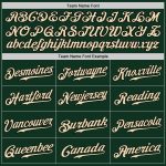 Custom Green Cream Black Authentic Baseball Jersey for Men and Women Personalized Green Cream-Black Authentic Baseball Jersey