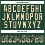 Custom Name & Number Baseball Jersey - Personalized Green Cream-Black Drift Fashion Design Personalized Green Cream-Black