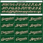 Custom Green and Black Sleeveless Baseball Jersey with Personalized Name and Number - Authentic Team Apparel Personalized