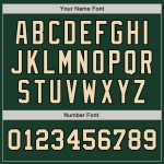 Custom Two Tone Baseball Jersey - Personalized Green Cream-Black with Name and Number Personalized Green Cream-Black Authentic