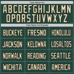Custom Authentic Football Jersey - Personalized Green Cream-Black Mesh with Team Name and Number Personalized Green Cream-Black