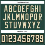 Custom Authentic Football Jersey - Personalized Green Cream-Black Mesh with Team Name and Number Personalized Green Cream-Black