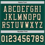 Personalized Authentic Football Jersey in Green Cream & Black Mesh Personalized Green Cream-Black Mesh Authentic Football