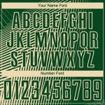 Personalized Soccer Jersey - Green Cream Lines Sublimation Uniform Personalized Green Cream Lines Sublimation Soccer Uniform