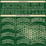 Custom Name and Number Basketball Jersey Sublimation Suit in Green Cream - Personalized Round Neck Design Personalized Green