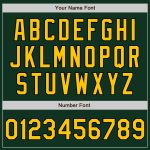 Custom Name and Number Personalized Green Gold-Black Baseball Jersey - Authentic Team Jersey Personalized Green Gold-Black