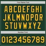 Personalized Green Gold Black Authentic Baseball Jersey for Men and Women Personalized Green Gold-Black Authentic Baseball