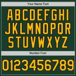 Custom Green Gold-Black Baseball Jersey with Personal Name & Number - Authentic Sleeveless Team Apparel Personalized Green