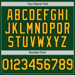 Custom Authentic Throwback Baseball Jersey - Personalized Green Gold-Black with Custom Name and Number Personalized Green