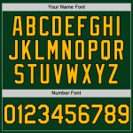 Customizable Green Gold-Black Mesh Throwback Baseball Jersey with Personalized Name and Number - Authentic Team Gear Personalized