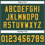 Custom Name and Number Personalized Green Gold Football Jersey - Authentic Mesh Team Jersey Personalized Green Gold Mesh