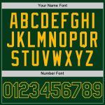 Custom Name Number Authentic Green Gold Baseball Jersey Mesh Throwback Team Personalized Green Gold Mesh Authentic Throwback