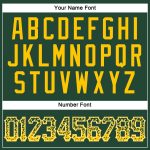 Custom Name and Number Authentic Green Gold-White Drift Fashion Baseball Jersey - Personalized Team Jersey Personalized Green