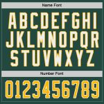 Custom Green and Gold-White Hockey Jersey for Men and Women, Personalized Sports Apparel Personalized Green Gold-White Hockey