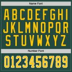 Custom Green Gold White Hockey Jersey with Personalized Name and Number Personalized Green Gold-White Hockey Jersey Team