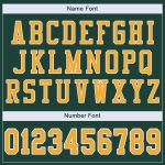 Personalized Green White Gold Authentic Football Jersey Mesh Design Personalized Green Gold-White Mesh Authentic Football
