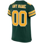 Personalized Green White Gold Authentic Football Jersey Mesh Design Personalized Green Gold-White Mesh Authentic Football