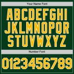 Custom Name Number Green Gold White Mesh Baseball Jersey Authentic Throwback Team Personalized Green Gold-White Mesh Authentic