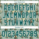 Custom Name and Number Personalized 3D Pattern Bear Baseball Jersey Green Grass Green-White Personalized Green Grass Green-White