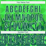 Custom Name and Number Soccer Jersey - Personalized Green Grass Green-White Sublimation Uniform Personalized Green Grass
