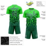 Custom Name and Number Soccer Jersey - Personalized Green Grass Green-White Sublimation Uniform Personalized Green Grass