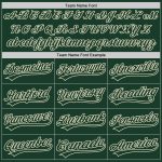 Personalized Authentic Green Cream Baseball Jersey for Men and Women Personalized Green Green-Cream Authentic Baseball Jersey