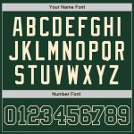 Personalized Authentic Green Cream Baseball Jersey for Men and Women Personalized Green Green-Cream Authentic Baseball Jersey