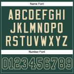 Custom Name and Number Personalized Green-Cream Authentic Football Jersey - Mesh Team Jersey Personalized Green Green-Cream
