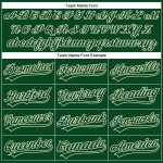 Custom Team Name and Number Golf Polo Shirt - Personalized Green Cream Performance Vapor Personalized Green Green-Cream Performance