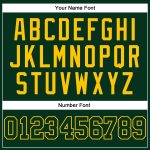 Custom Name and Number Authentic Baseball Jersey - Personalized Green Green-Gold Team Jersey Personalized Green Green-Gold