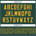 Custom Green Gold Football Jersey with Personalized Name and Number - Authentic Team Apparel Personalized Green Green-Gold