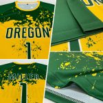 Custom Name Number Soccer Jersey - Personalized Green Green-Gold Sublimation Team Uniform Personalized Green Green-Gold Sublimation