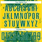 Custom Name Number Soccer Jersey - Personalized Green Green-Gold Sublimation Team Uniform Personalized Green Green-Gold Sublimation