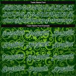 Custom St. Patricks Day Baseball Jersey - Personalized Green 3D Pattern Design with Name & Number Personalized Green Green-White