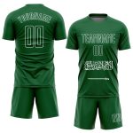 Custom Saudi Arabian Flag Soccer Jersey with Personalized Name & Number - Green-White Sublimation Uniform Personalized Green