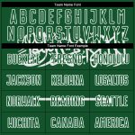 Custom Saudi Arabian Flag Soccer Jersey with Personalized Name & Number - Green-White Sublimation Uniform Personalized Green