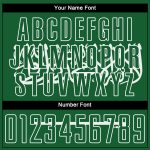 Custom Saudi Arabian Flag Soccer Jersey with Personalized Name & Number - Green-White Sublimation Uniform Personalized Green