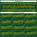 Custom Name and Number Personalized Green Yellow Golf Polo Shirt - Performance Vapor Team Apparel Personalized Green Green-Yellow