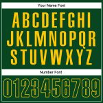 Custom Name and Number Personalized Green Yellow Golf Polo Shirt - Performance Vapor Team Apparel Personalized Green Green-Yellow