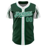 Custom Name and Number Baseball Jersey - Personalized Kelly Green-White Color, 3 Arm Shapes, Authentic Team Apparel Personalized