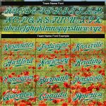 Custom Name and Number Personalized Green Floral 3D Pattern Baseball Jersey - Kelly Green and White Personalized Green Kelly