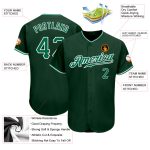 Personalized Kelly Green-White Authentic Baseball Jersey for Men and Women Personalized Green Kelly Green-White Authentic