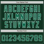 Personalized Kelly Green-White Authentic Baseball Jersey for Men and Women Personalized Green Kelly Green-White Authentic