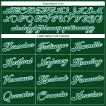 Custom Name and Number Authentic Baseball Jersey - Personalized Kelly Green and White Team Jersey Personalized Green Kelly