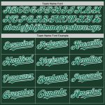Personalized Kelly Green Baseball Jersey - Authentic Sleeveless Design in Green and White Personalized Green Kelly Green-White