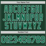 Personalized Kelly Green Baseball Jersey - Authentic Sleeveless Design in Green and White Personalized Green Kelly Green-White