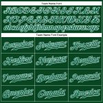 Custom Name and Number Personalized Green Sleeveless Baseball Jersey - Kelly Green/White Authentic Design Personalized Green