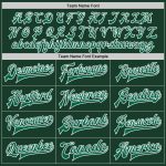 Custom Name and Number Kelly Green Varsity Letterman Jacket - Personalized Bomber Full-Snap Team Jacket Personalized Green