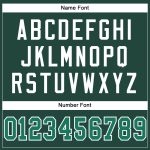 Custom Name and Number Personalized Green Kelly Green-White Authentic Football Jersey Personalized Green Kelly Green-White